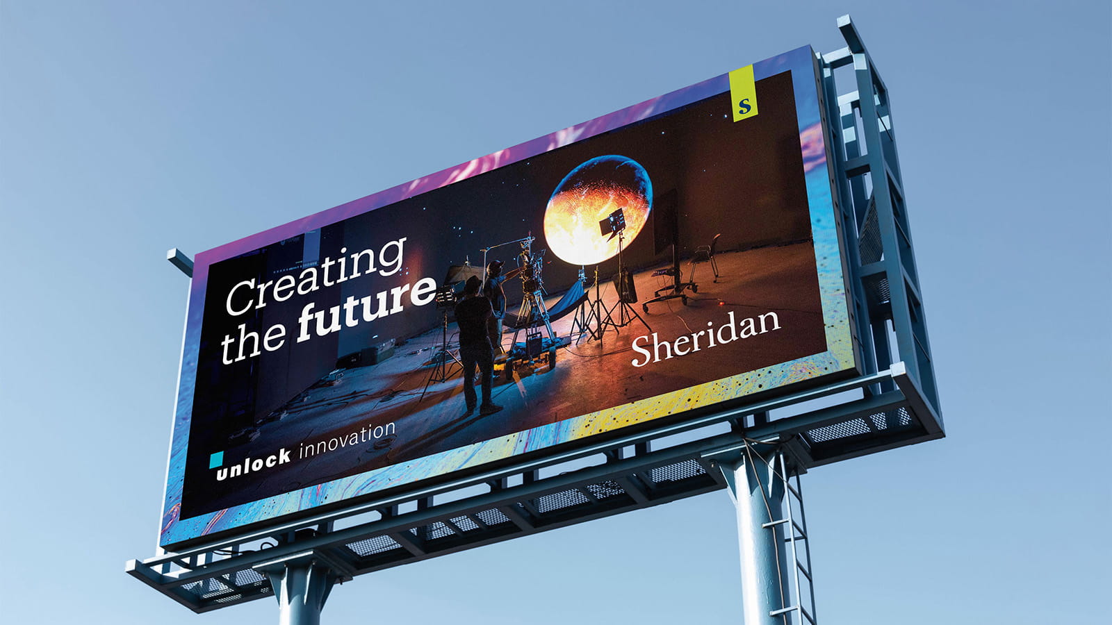 Billboard | Creating the future | unlock innovation | Sheridan